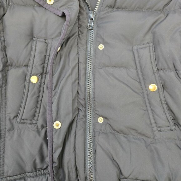 J. Crew Wintress Down Filled Belted Puffer Coat with Removable Hood Size Medium - Picture 7 of 10